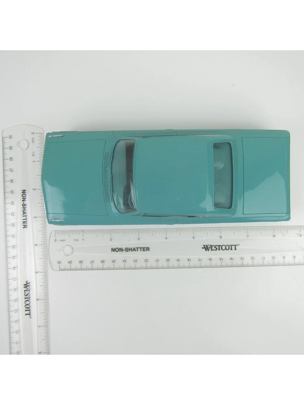 Vintage 1964 Ford Galaxie Sedan Dealer Promo Model Car 500 XL Turquoise Blue